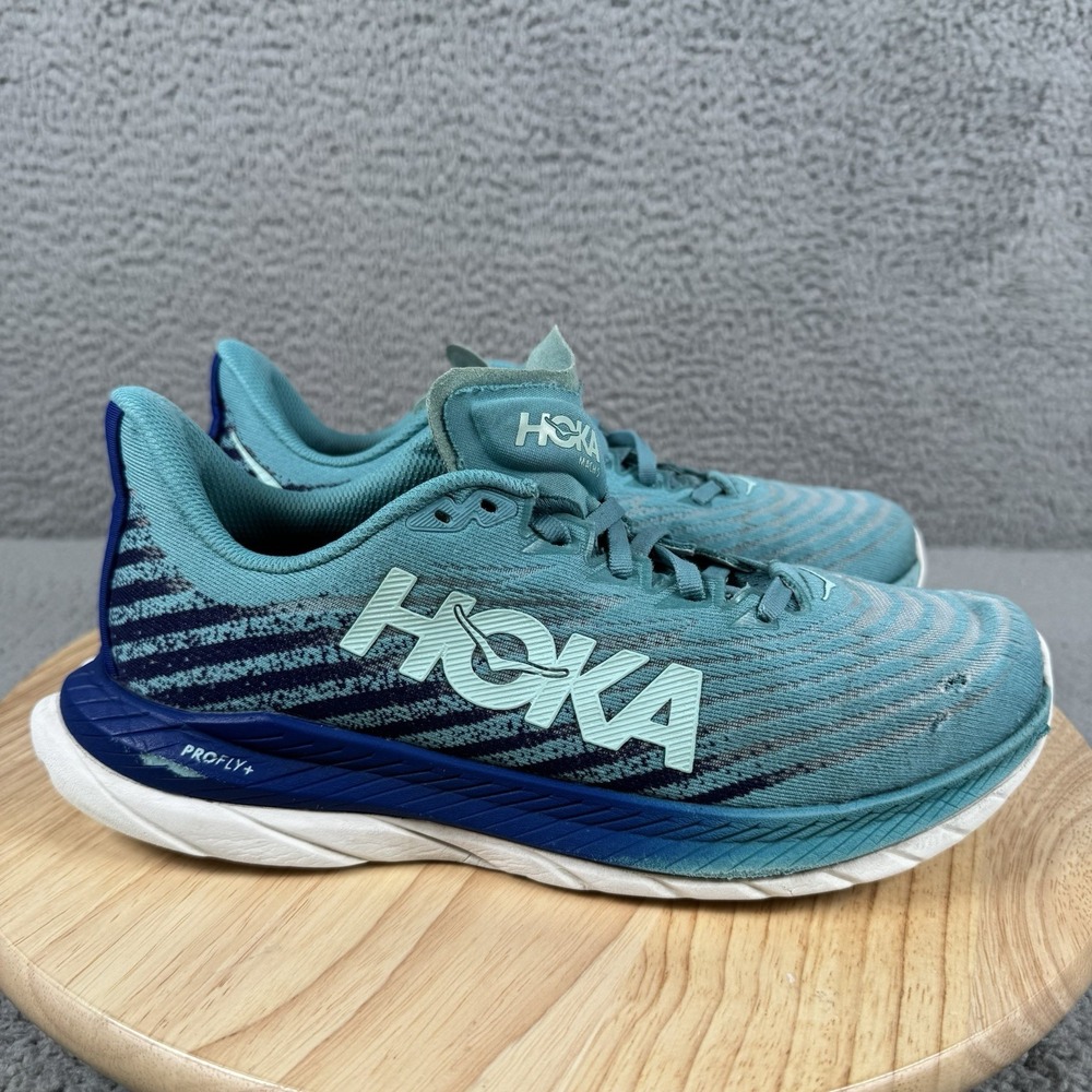 Hoka One One Mach 5 Womens Size 9 B Blue Ocean Mist Running Shoes 1127894 OMES